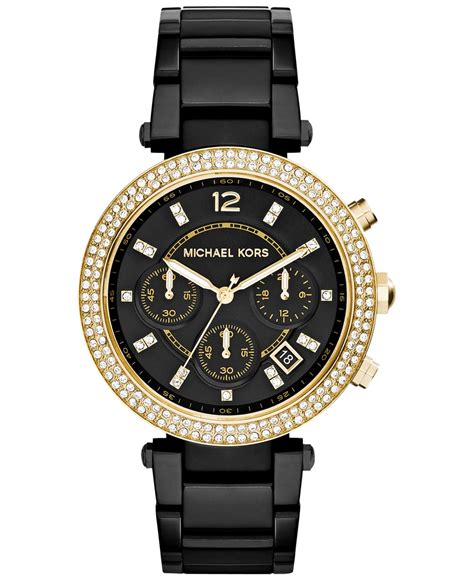 michael kors black sail watch|Michael Kors watches ladies black.